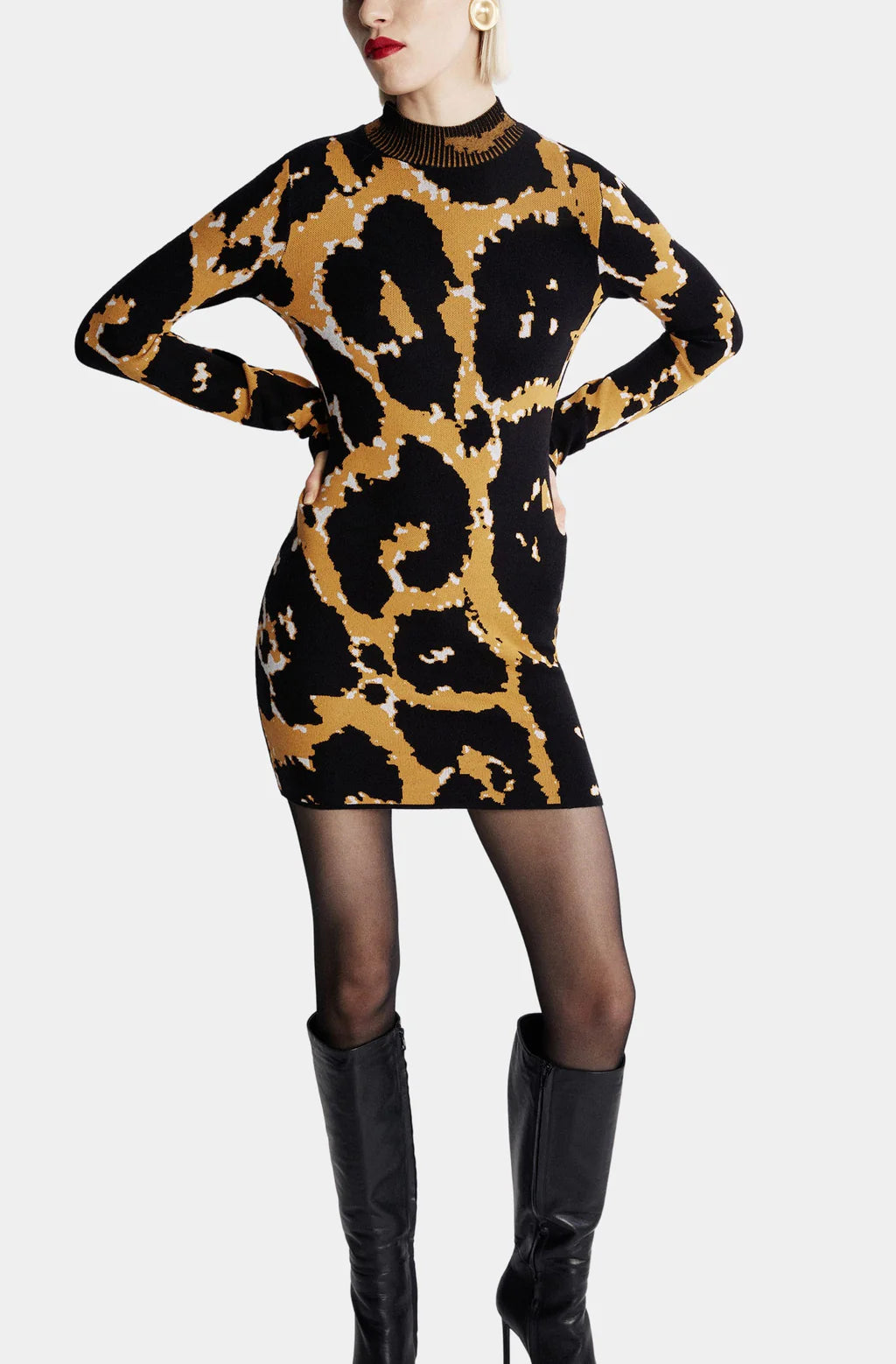 GWENETH LEOPARD DRESS