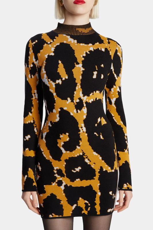 GWENETH LEOPARD DRESS