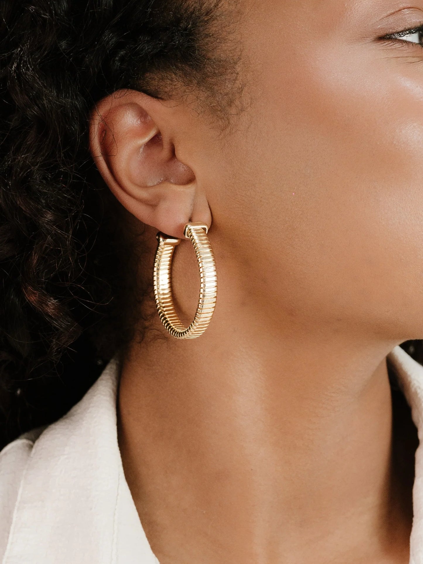 FLEX GOLD HOOPS