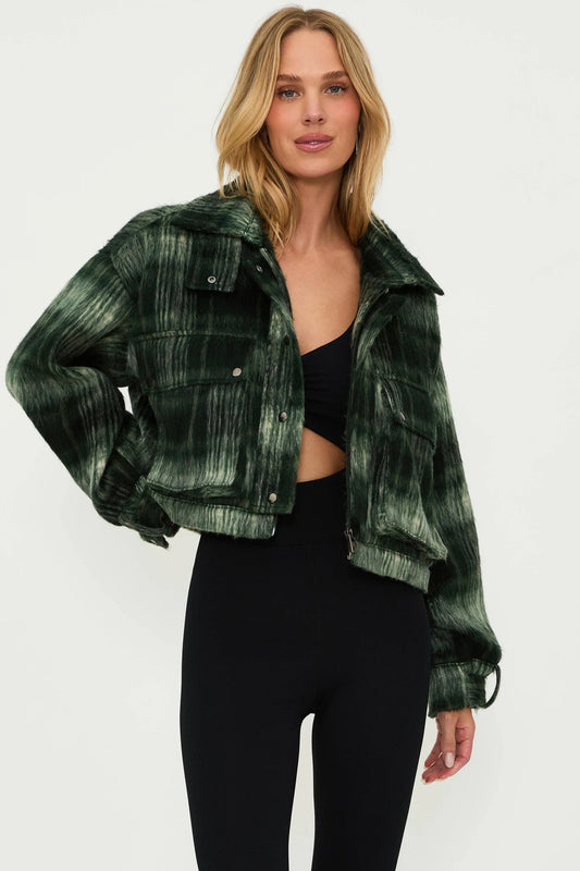 ISOLA PLAID BOMBER