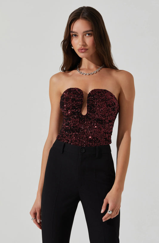 ARISTA SEQUIN TOP