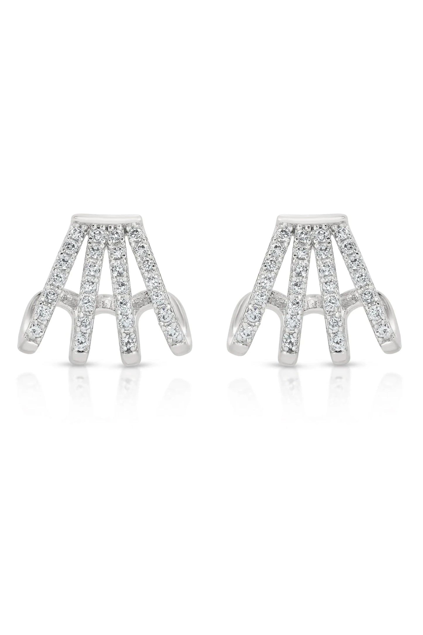 GLISTEN WING PAVE EARRINGS