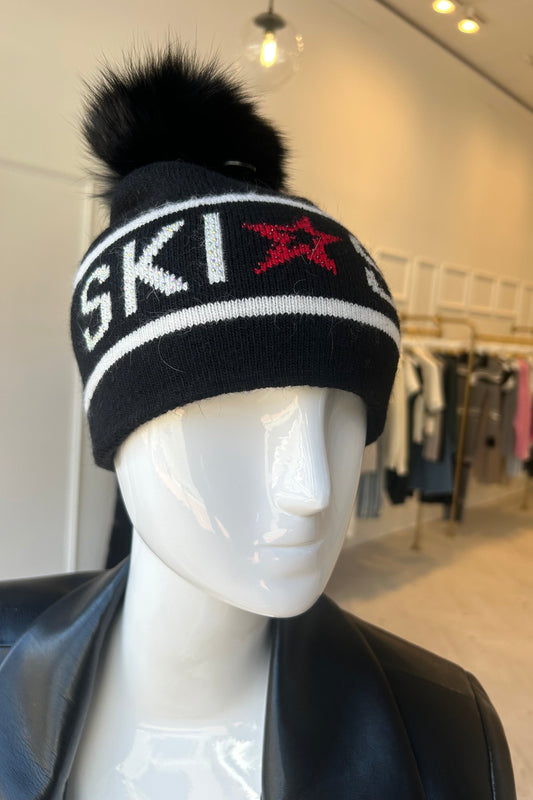 BLACK SKI HAT