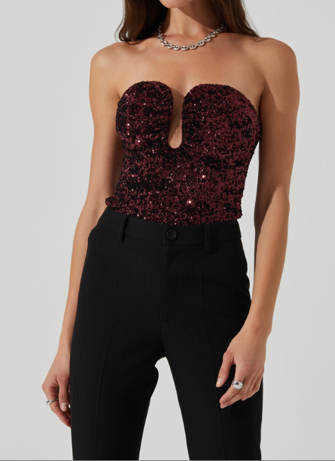 ARISTA SEQUIN TOP