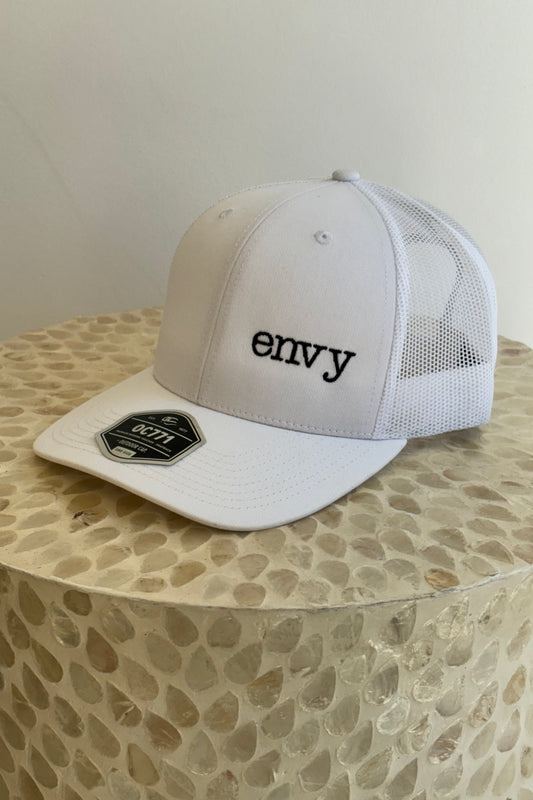 White Envy Trucker Hat