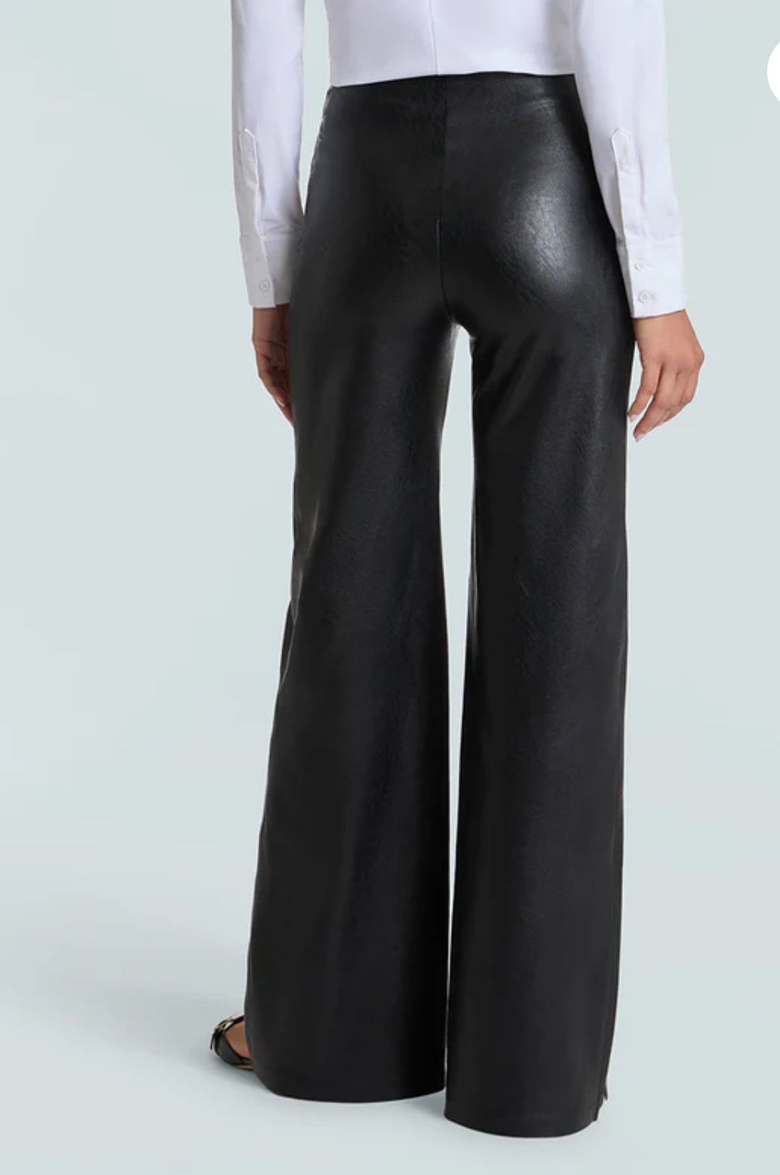 FAUX LEATHER WIDE LEG