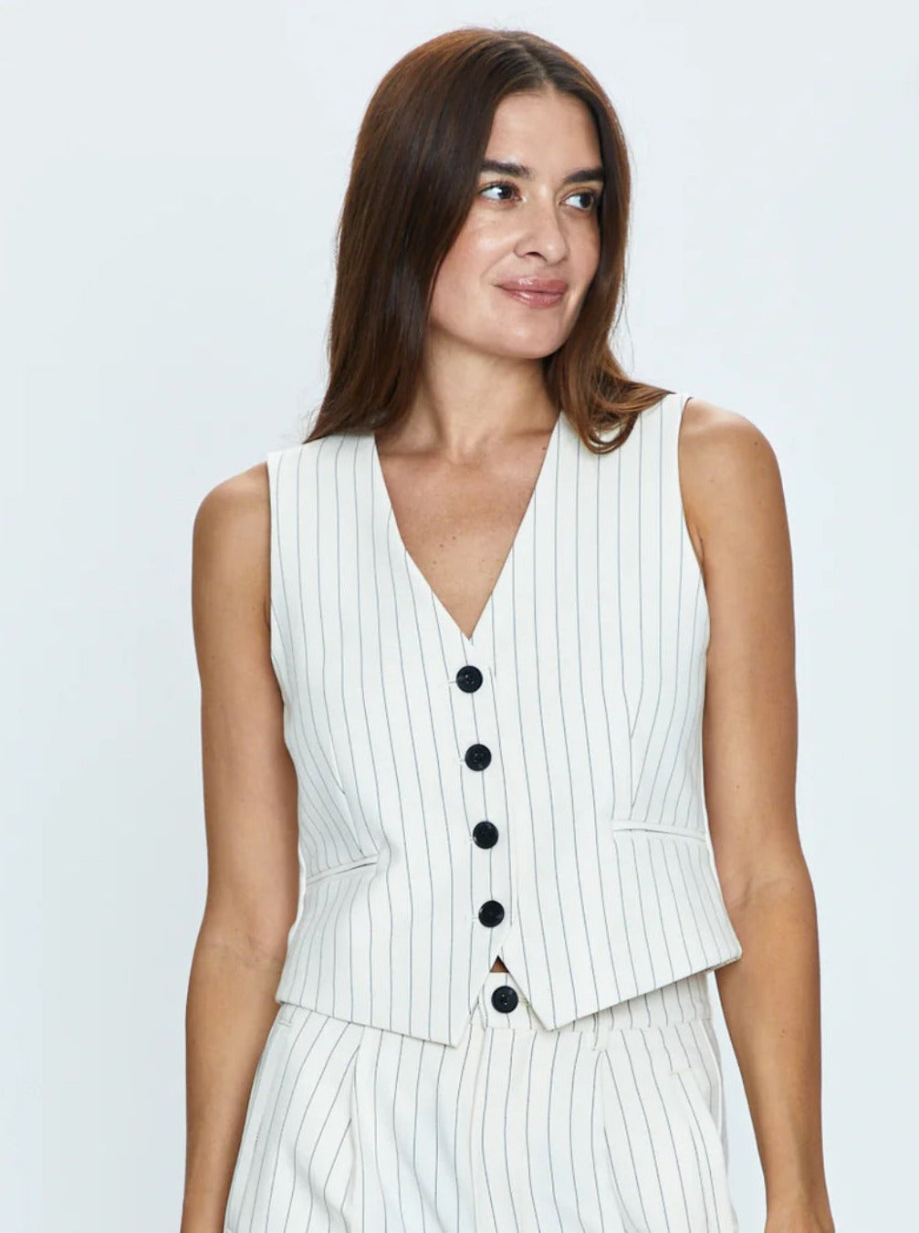 VERO PINSTRIPE VEST