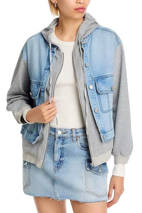 DENIM HOODED JACKET