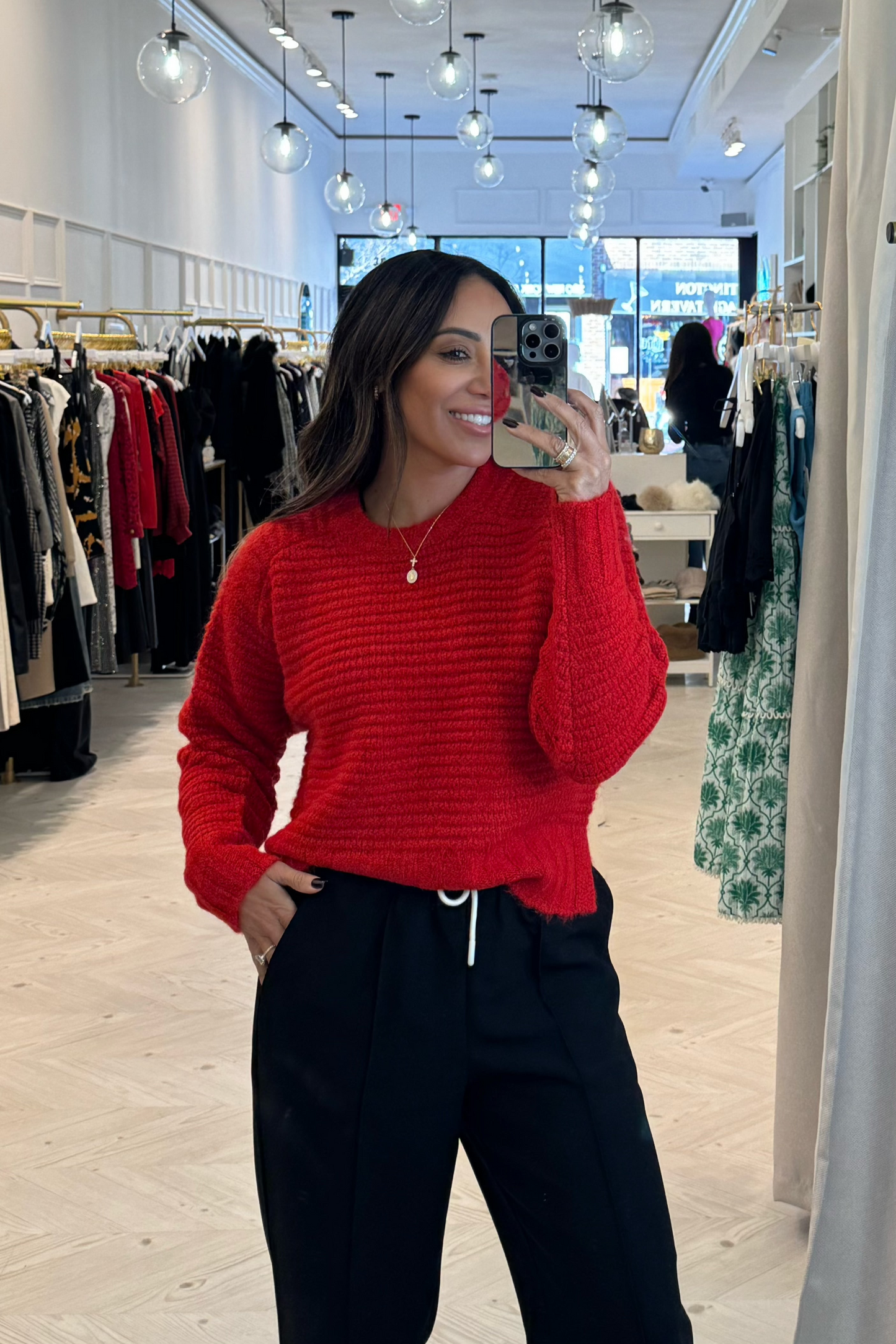 ADINA SWEATER ROUGE