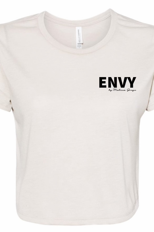 ENVY CROPPED CREAM TEE