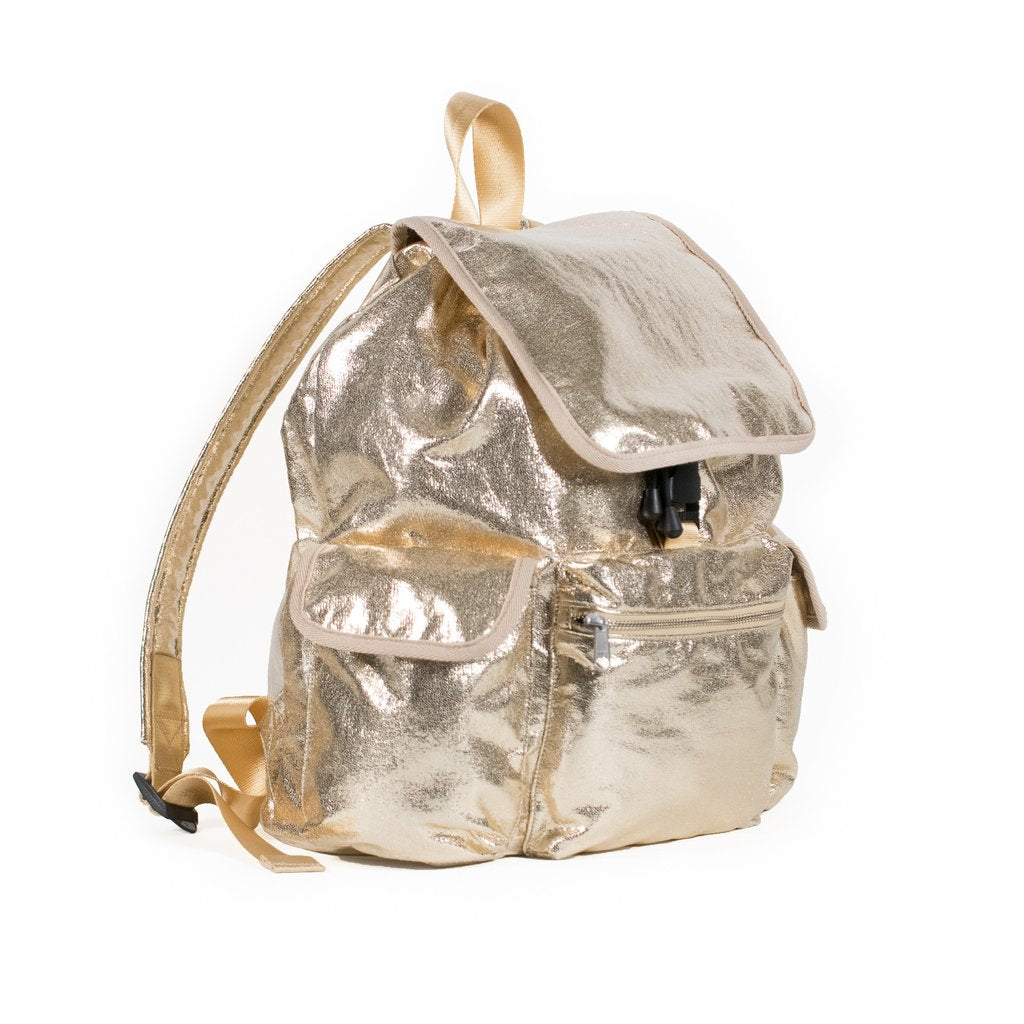 Gold backpack deals